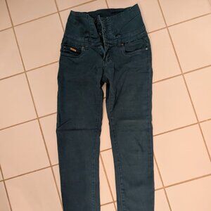 High Waisted Blue Pants